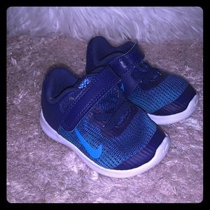 Blue Nike Baby Shoes